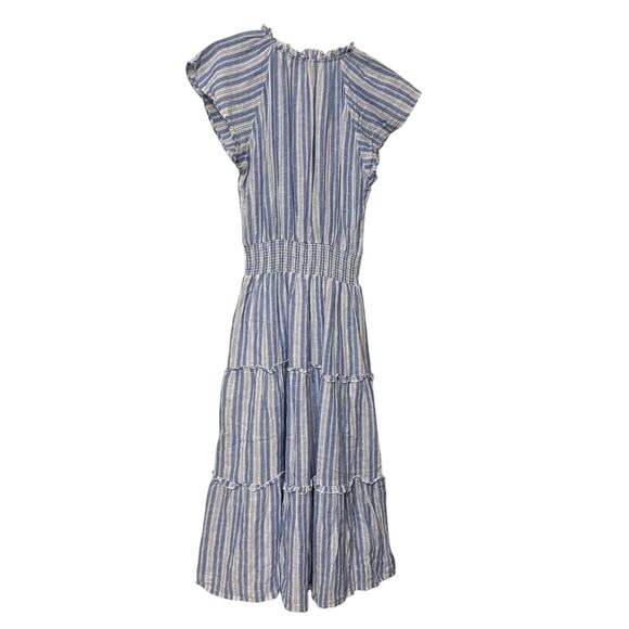 Revolve Rails Blue White Amellia New Haven Striped Midi Dress Size XS - Picture 4 of 8